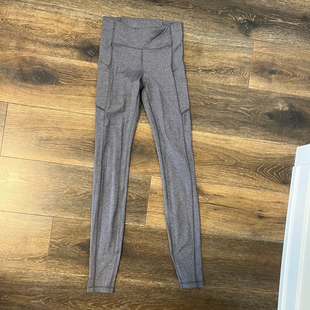 Lululemon Fast and Free Leggings in heather grey